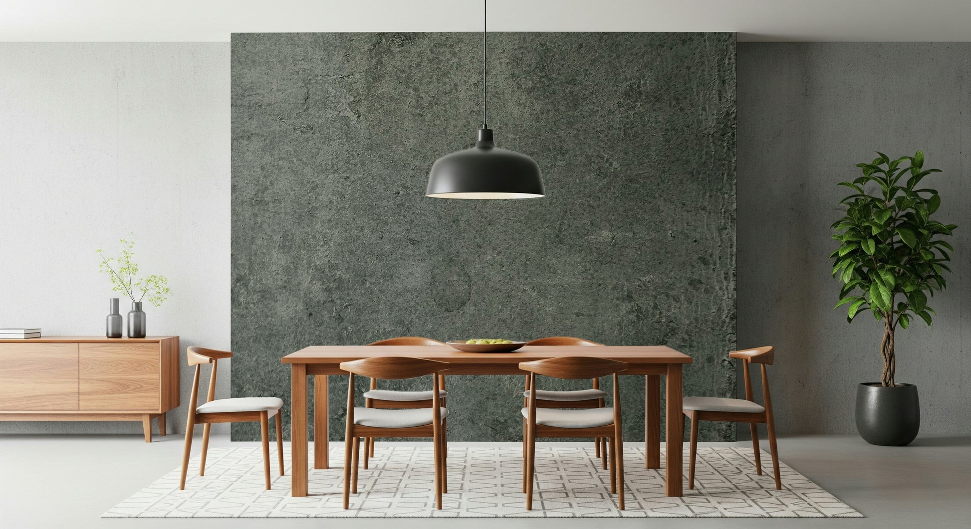 Aged Teal Leather Wall Mural – Subtle distressed leather pattern in dark petrol tones creating a modern rustic vibe.