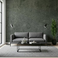 Aged Leather – Petrol Wall Mural – Deep teal leather texture mural with subtle aged detailing for a sophisticated look.