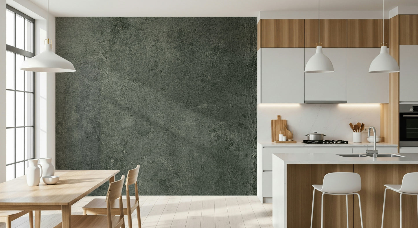 Classic Petrol Leather Wallpaper – Timeless aged leather design in petrol hues perfect for offices, lounges, or living spaces.