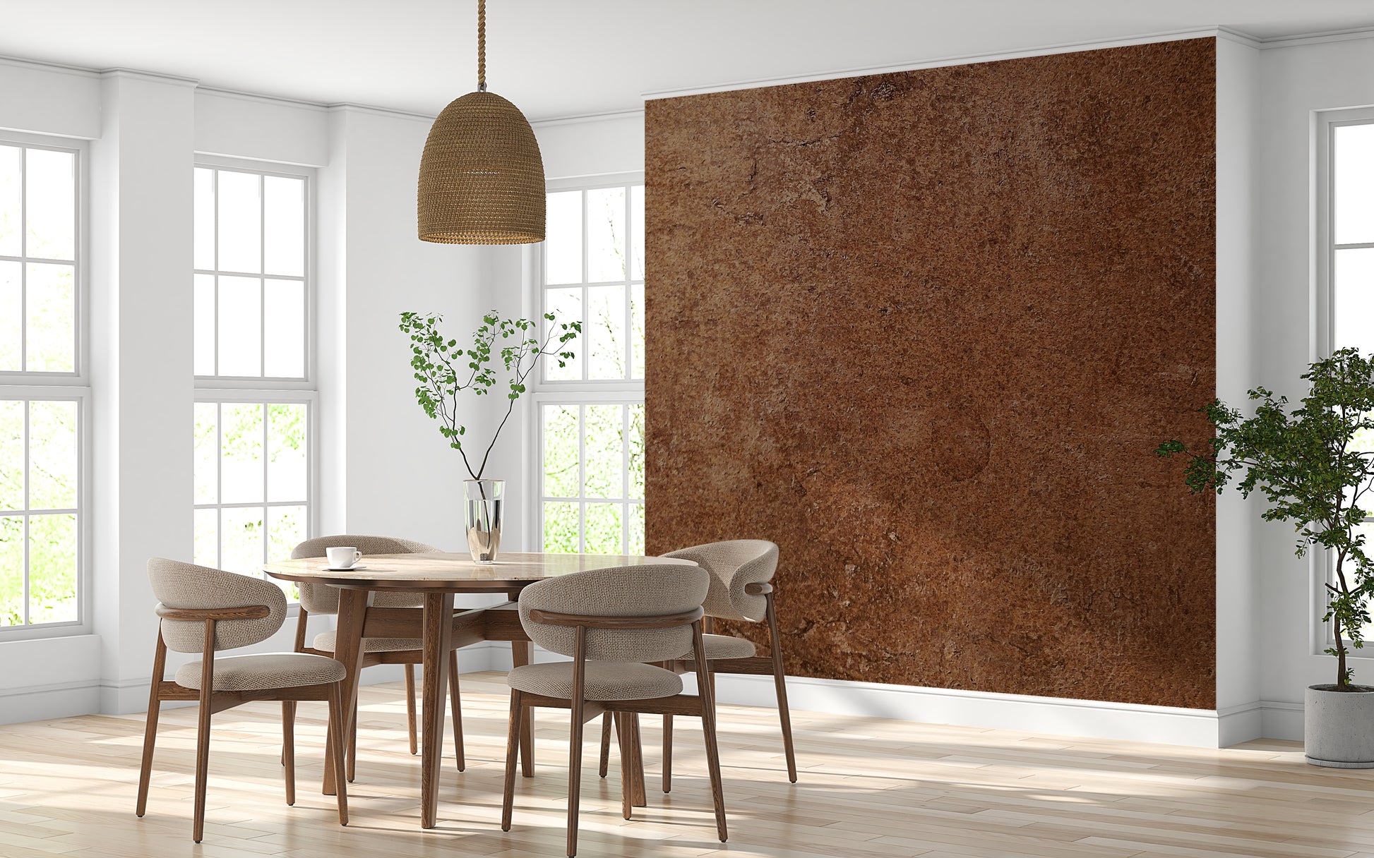 Vintage Saddle Wall Mural – Luxurious aged leather design with natural grain and patina for a rustic, elegant interior.