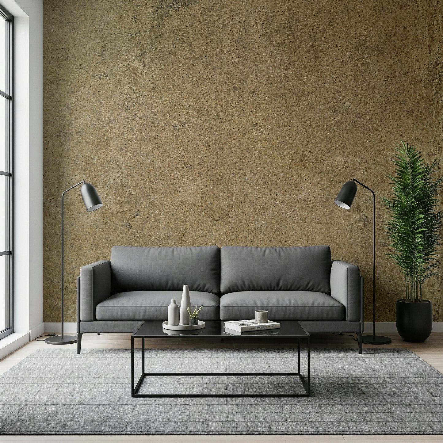 Aged Leather – Chamois Wall Mural – Soft tan leather texture mural with a natural, weathered look for timeless interiors.