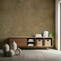 Warm Beige Leather Wallpaper – Elegant wall mural inspired by aged leather surfaces, perfect for living rooms or offices.