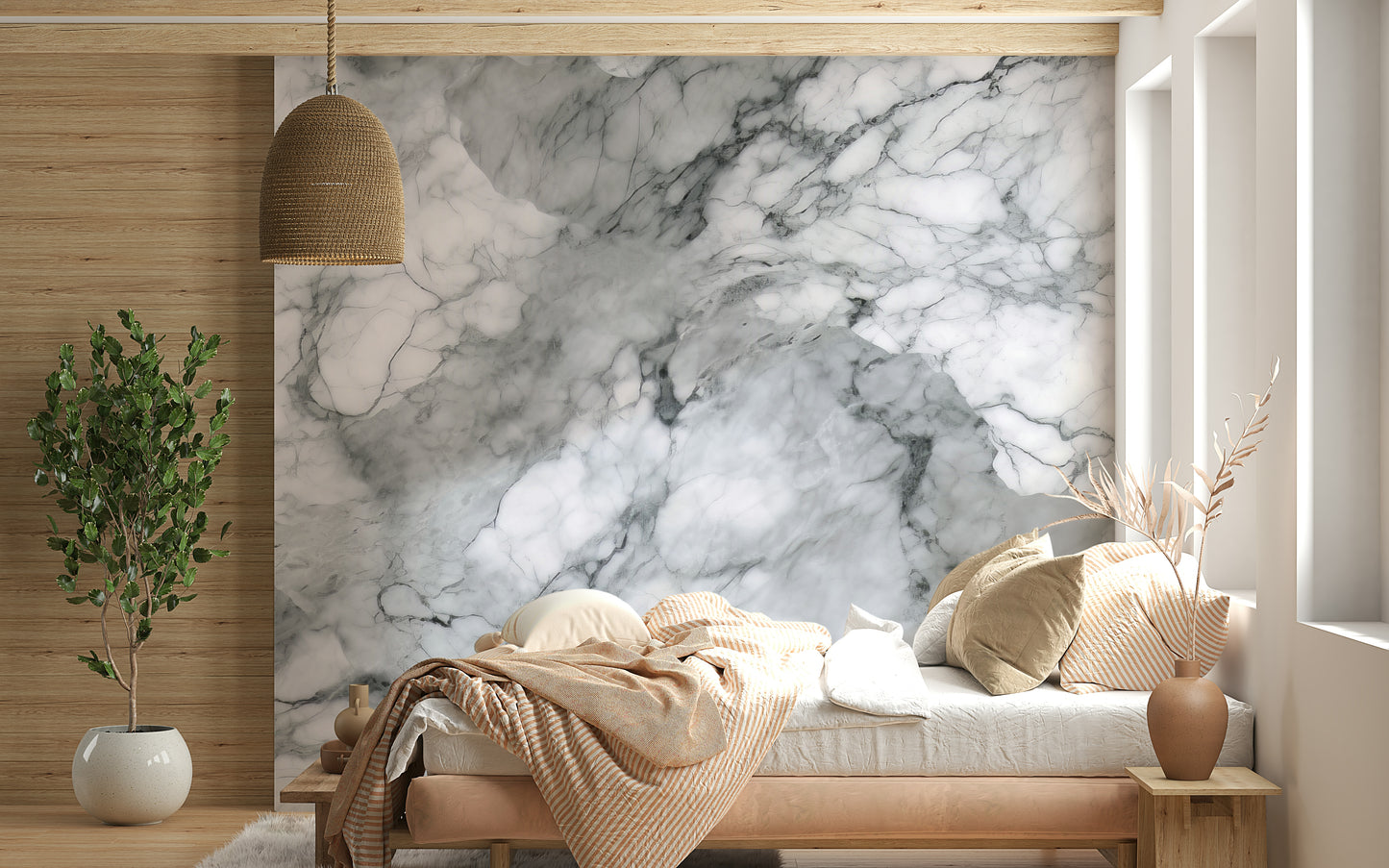 Stone-inspired wallpaper with classic, aged textures for enduring elegance.