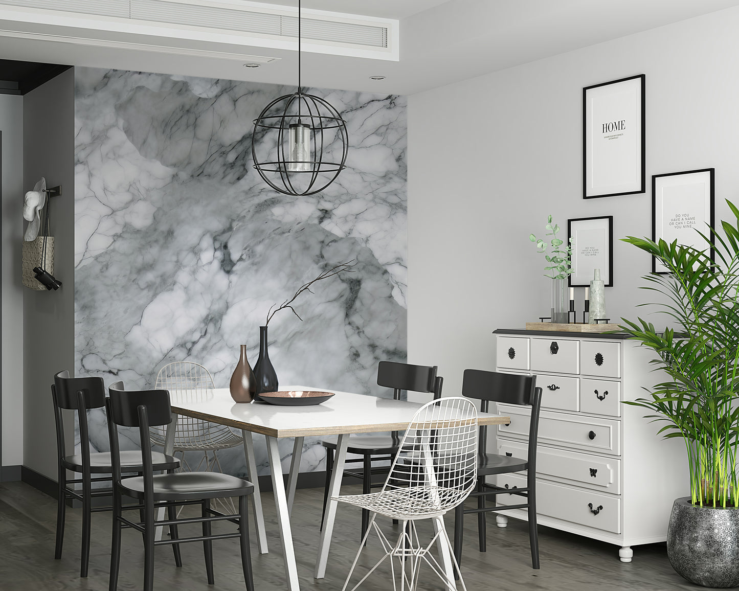 Decorative wall mural showcasing weathered stone surfaces with subtle rustic details.