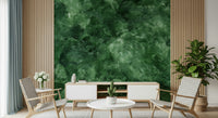 Luxurious emerald marble wallpaper with flowing veins for elegant and stylish decor.