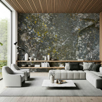 Stone-inspired wallpaper with detailed rock textures and natural shading.