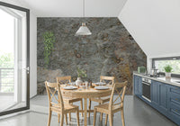 Fossil-inspired stone wallpaper highlighting ancient rock textures and natural patterns.