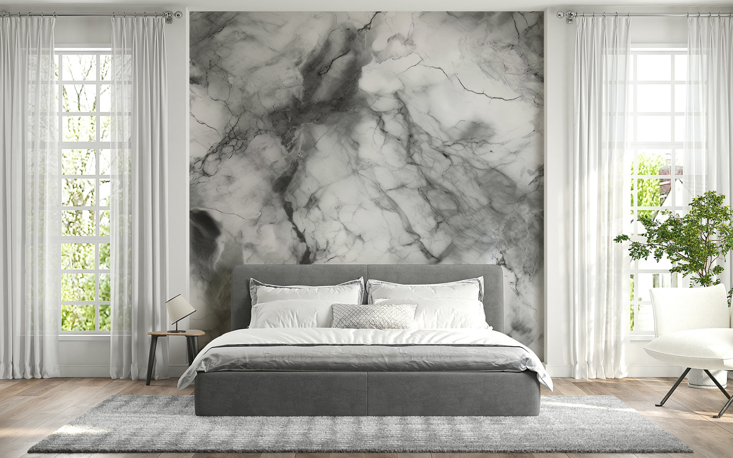 Gray Marble Texture Wall Mural -2566728