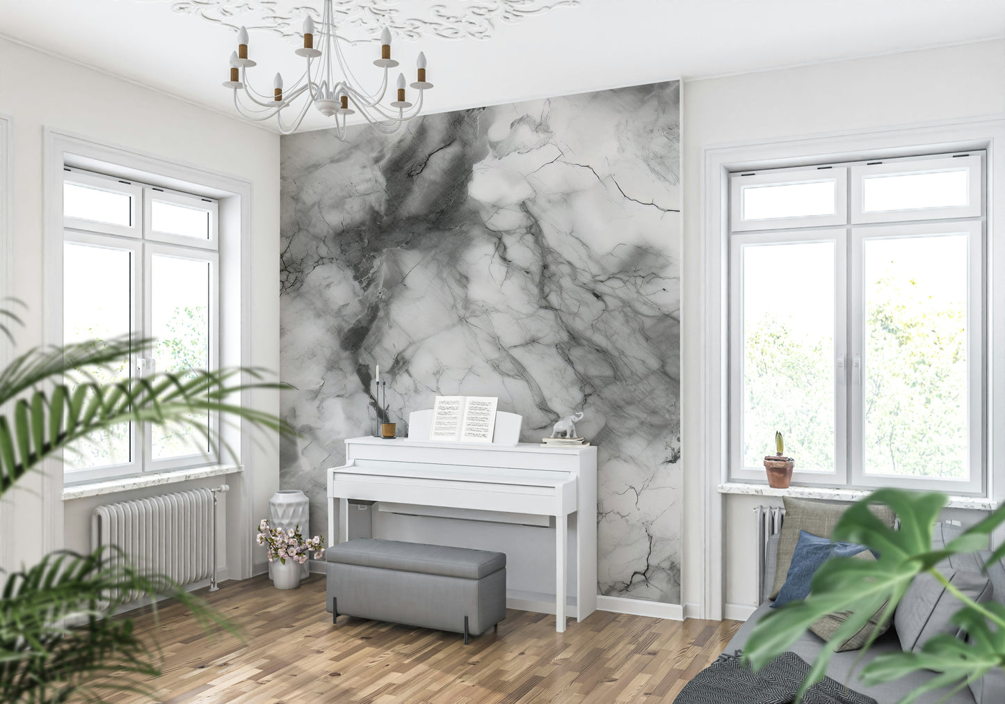 Gray Marble Texture Wall Mural -2566728
