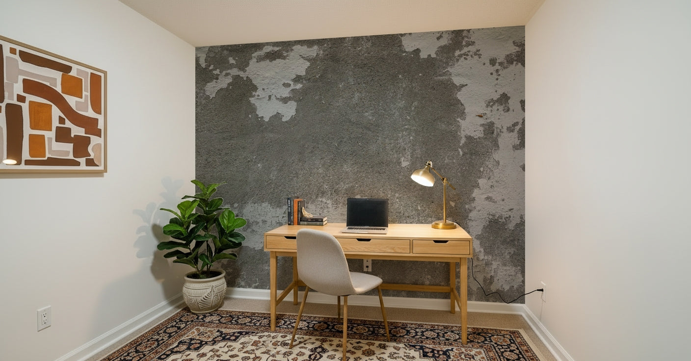 Distressed Concrete Wall Mural -2566584