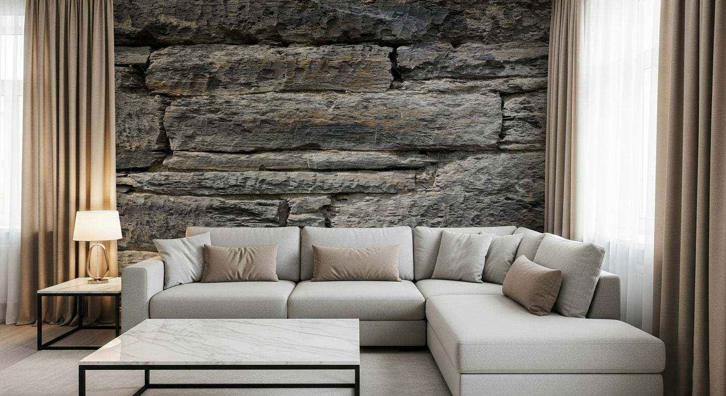 Aged Stone Wall Wall Mural -2566573