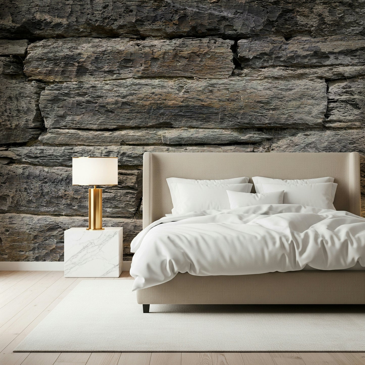 Aged Stone Wall Wall Mural -2566573