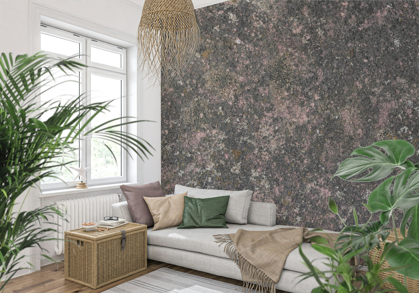 Whispers of Pink Stone Wall Mural -2566600