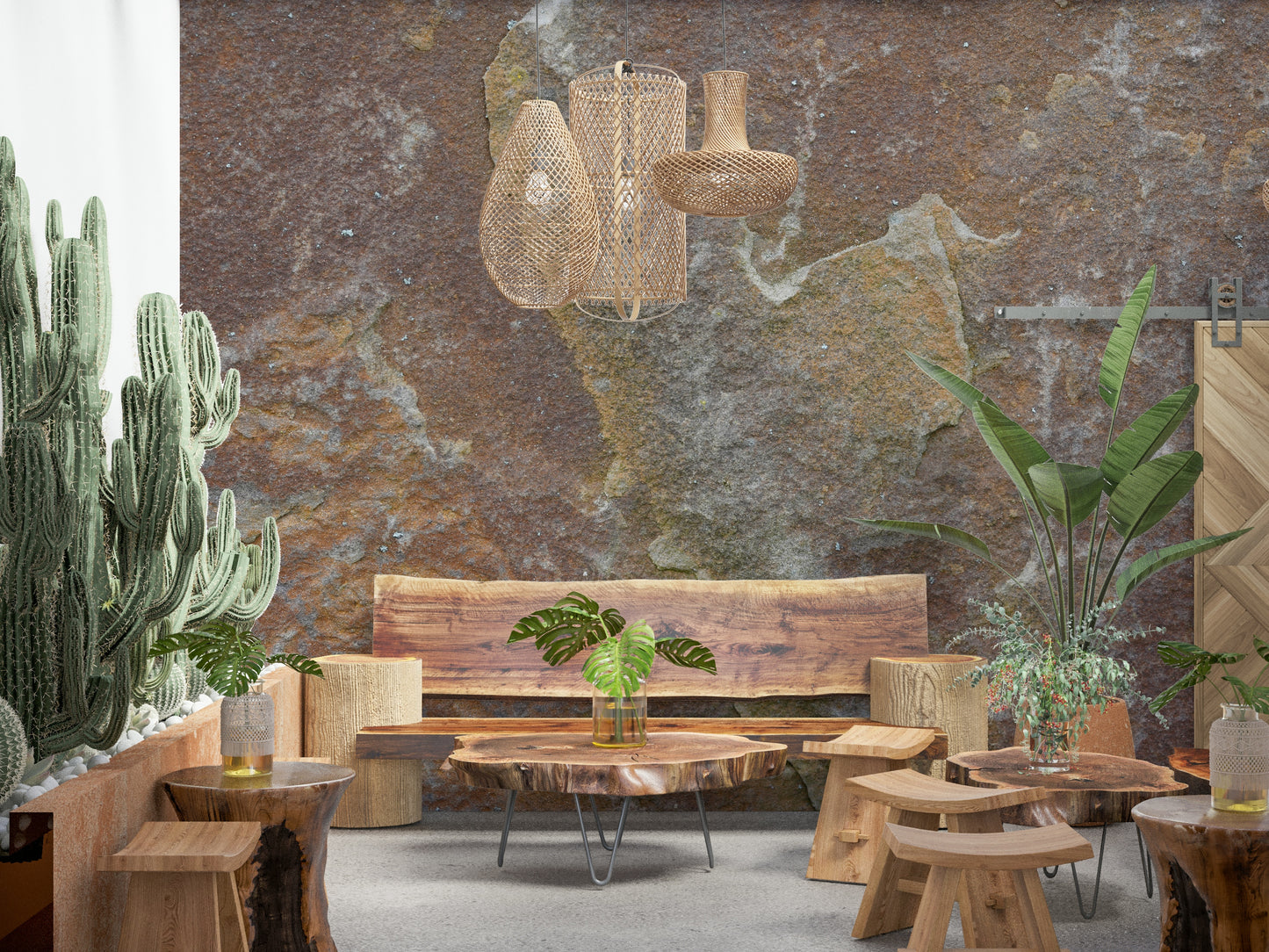 Earthy Stone Texture Wall Mural -2566597