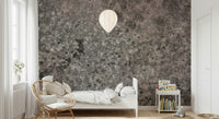 Lichen Bloom Wall Mural featuring natural lichen textures and soft earthy tones for organic, nature-inspired interiors.
