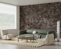 Decorative wallpaper mural blending natural earthy tones with mottled textures for a grounded, organic ambiance.