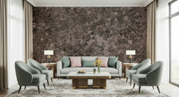 Decorative wall mural combining mottled soil textures and earthy hues for a cozy, grounded aesthetic.