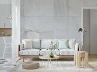 White Stone Blocks Wall Mural featuring neatly arranged stone blocks in soft white and neutral tones for modern interiors.