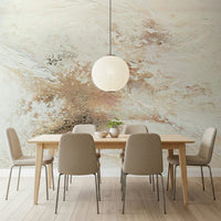 Ethereal canvas wallpaper mural adding subtle depth, movement, and artistic flair to bedrooms or offices.