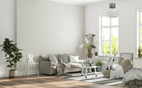 Light-toned whitewashed wall wallpaper mural adding depth and natural charm to living spaces.