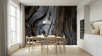 Rustic wood wallpaper mural with worn timber textures for lofts, offices, or feature walls.