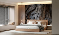 Worn Timber Wall Mural featuring weathered wooden planks in warm earthy tones for rustic, cozy interiors.