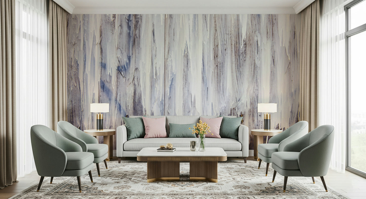 Wall mural featuring soft dripping textures for contemporary, artistic, or minimalist interiors.
