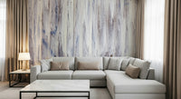 Serene drip pattern wallpaper mural adding subtle movement and texture to interior spaces.