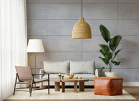 Neutral grey grid wall mural combining clean lines and soft tones for sleek, stylish interiors.