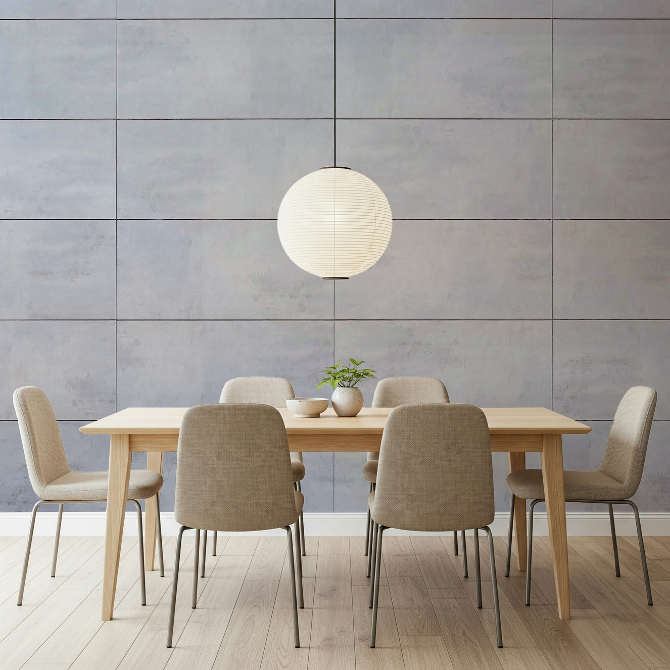 Cool Grey Grid Wall Mural featuring clean, modern grid patterns in soft grey tones for contemporary interiors.