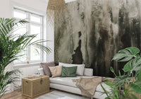 Nature-inspired waterfall wall mural blending misty effects and flowing water for peaceful accent walls.