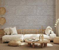 Stone block wallpaper mural blending natural textures and soft tones for a polished, elegant look.