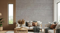 Elegant stone texture wall mural combining clean lines and natural stone patterns for upscale interiors.