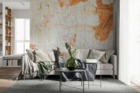Cracked Texture Wall Mural blending distressed finishes and subtle shading for timeless interior appeal.