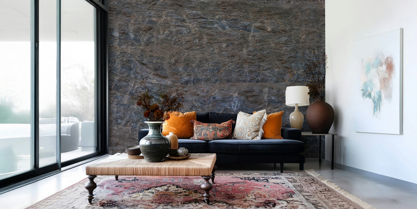 Natural rock formation wall mural with weathered texture and depth for an earthy, grounded feel.