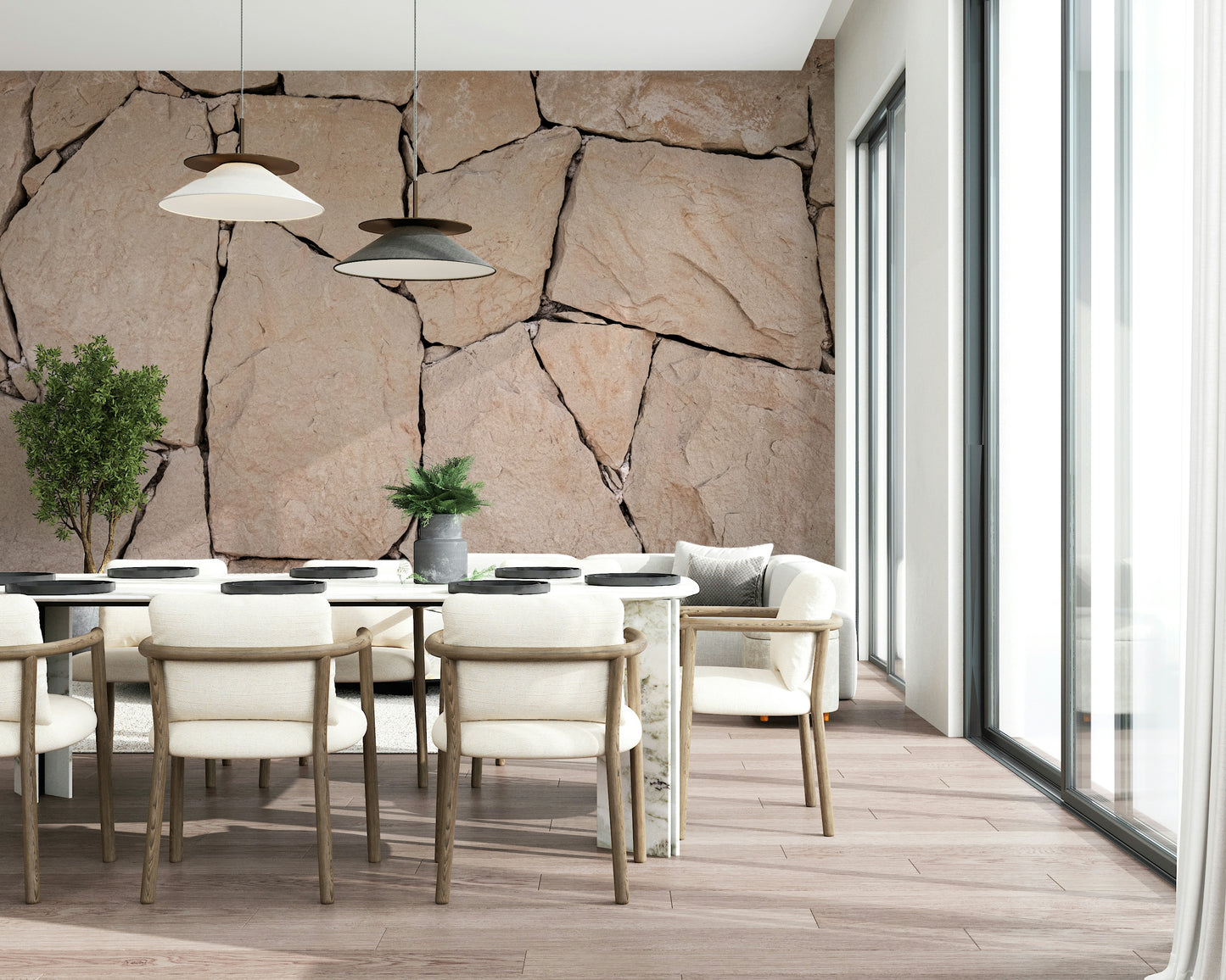 Stone Cladding Texture Wall Mural -2306806