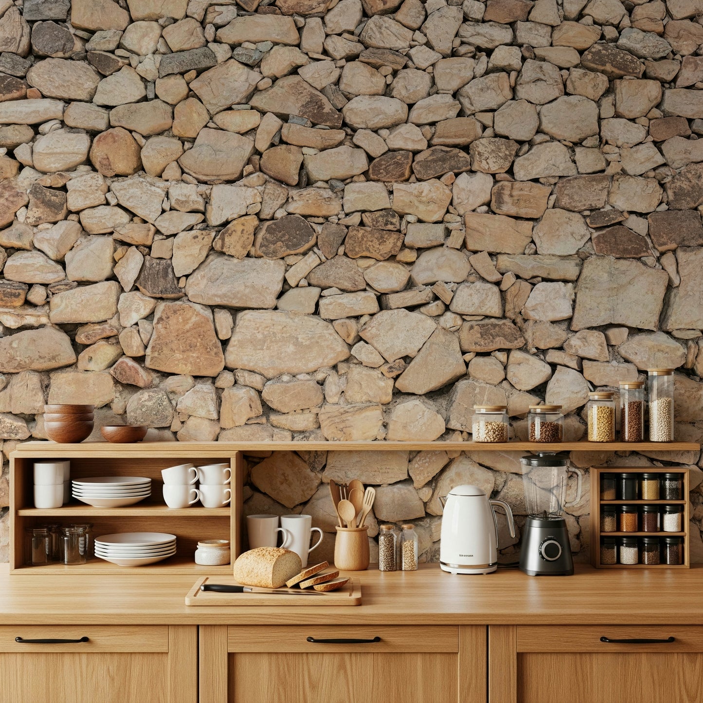 Timeless Stonework Wall Mural -2308528