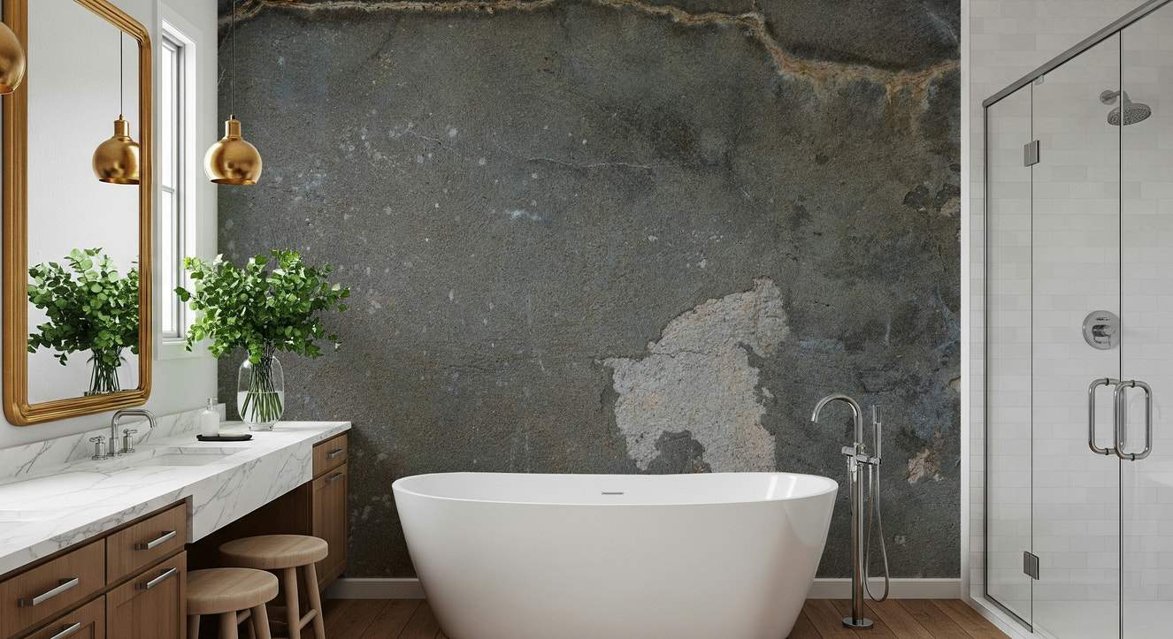 Urban Gray - Industrial Wall Wall Mural -2306807