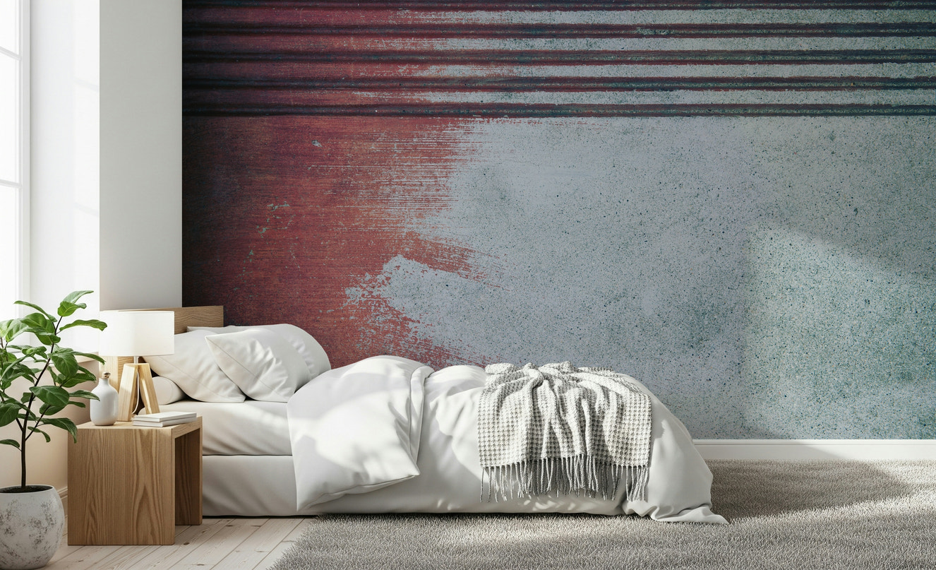 Rustic Rouge Concrete Wall Mural -2226150