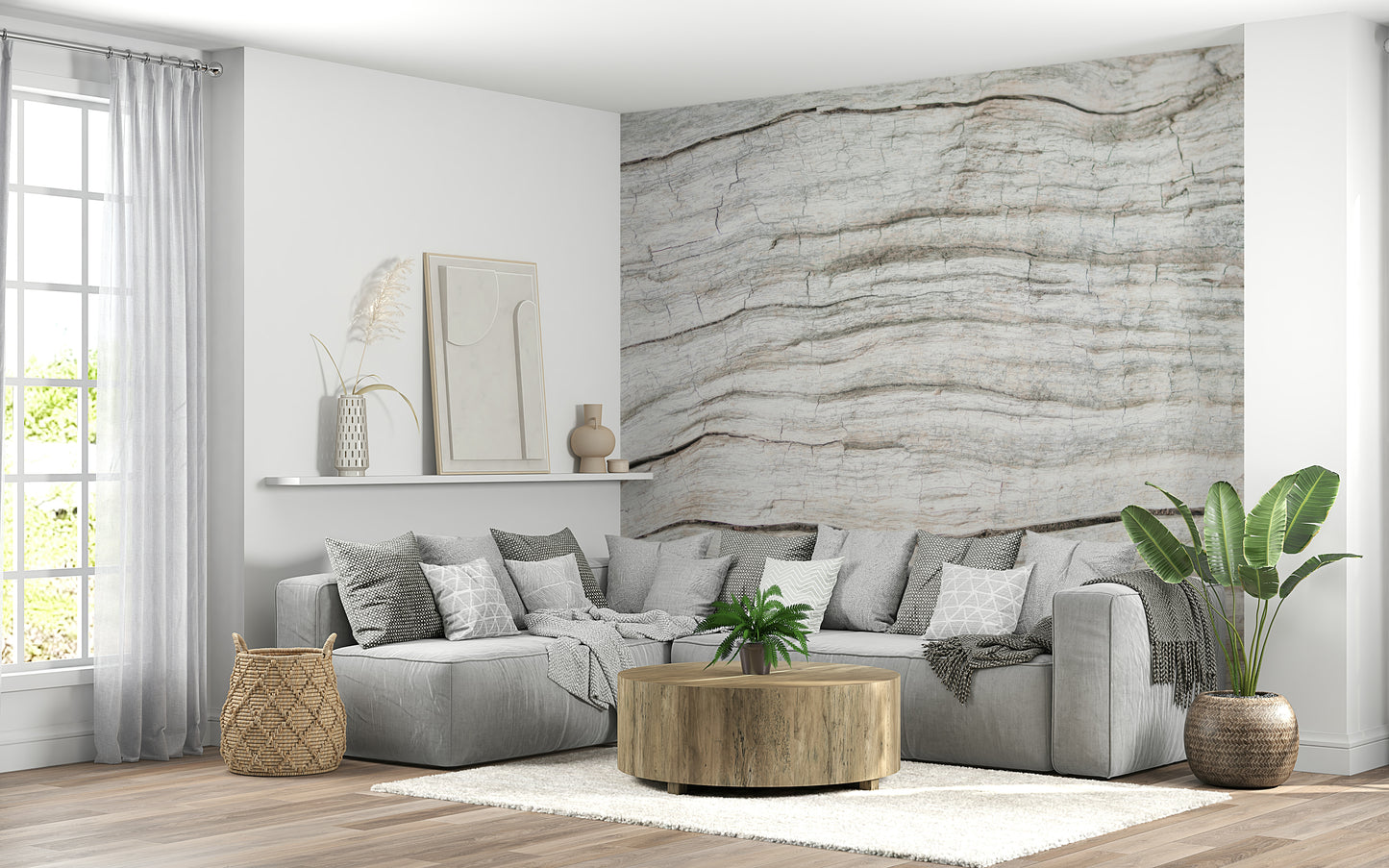 Driftwood Texture Wall Mural -2306171