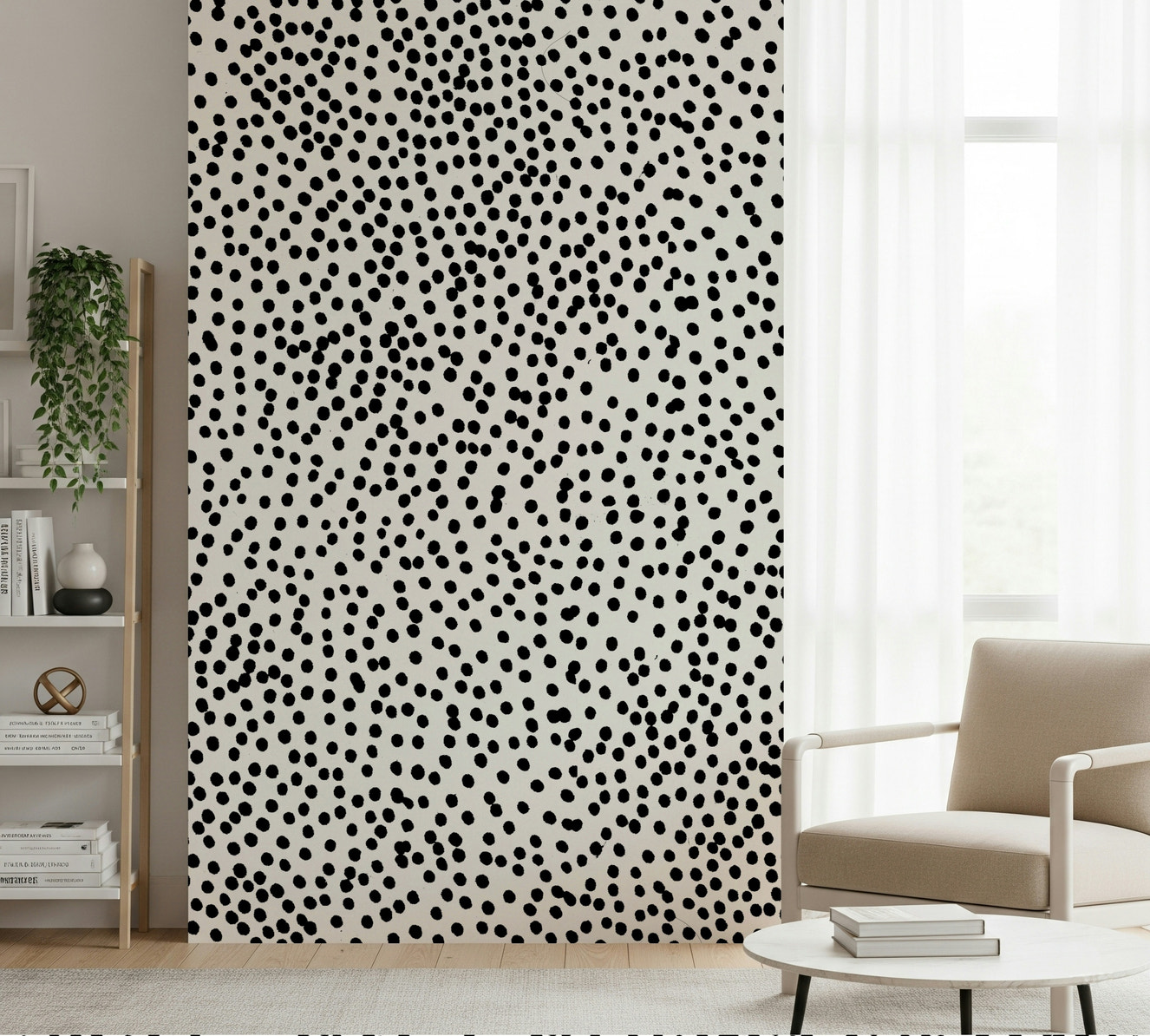 Playful dotted pattern in vibrant colors, Dotted Delight wall mural