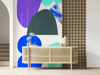 Clouds Wall Mural – Serene wall mural featuring soft, fluffy clouds floating across a peaceful sky.