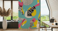 Multicolor Modern Living Wall Mural – Eye-catching wallpaper with a modern living theme in multiple bold colors.