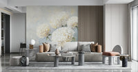 Soft Bloom Pastel Flower Wall Mural – Dreamy blend of watercolor florals and impressionist art for a refined modern space.