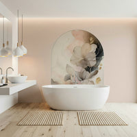 Wall mural with delicate floral details evoking a sense of calm, balance, and timeless beauty.