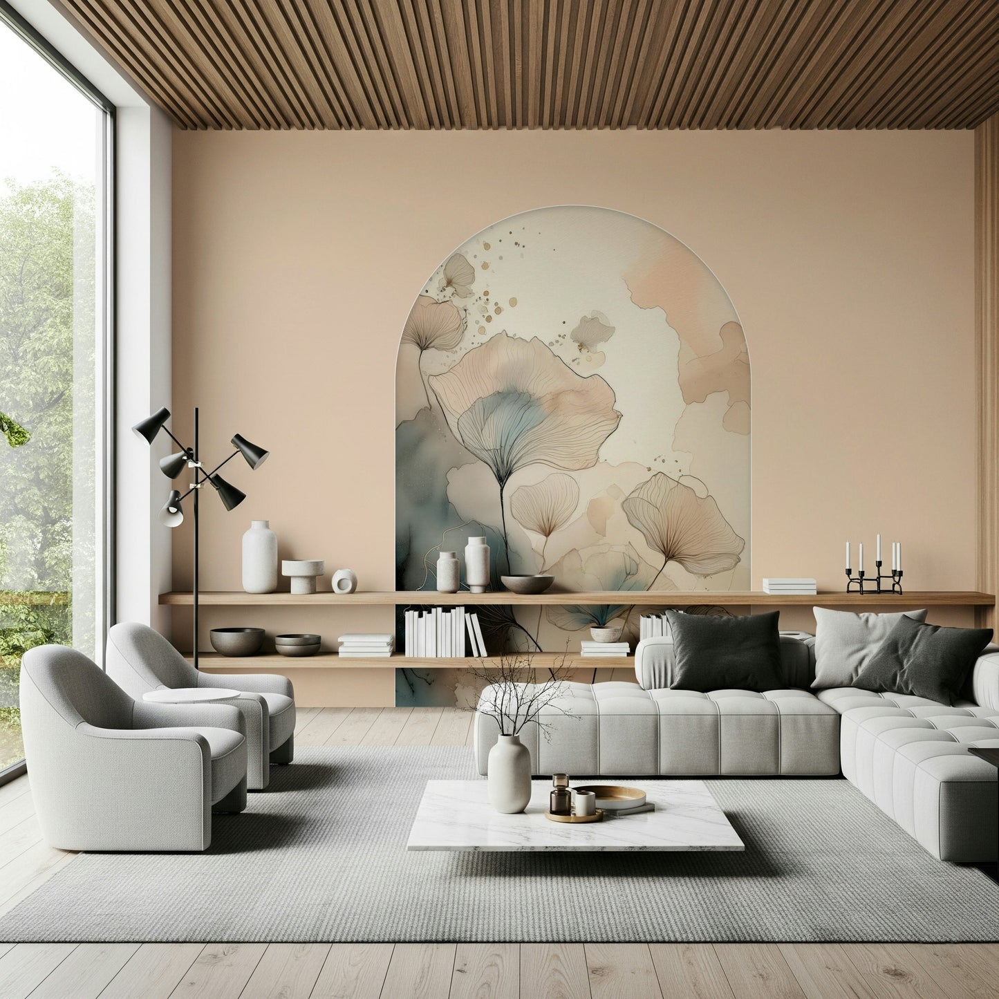 Ethereal Garden Archway Wall Mural