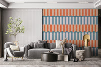 Deep blue waves glowing under a dramatic pastel sunset horizon.