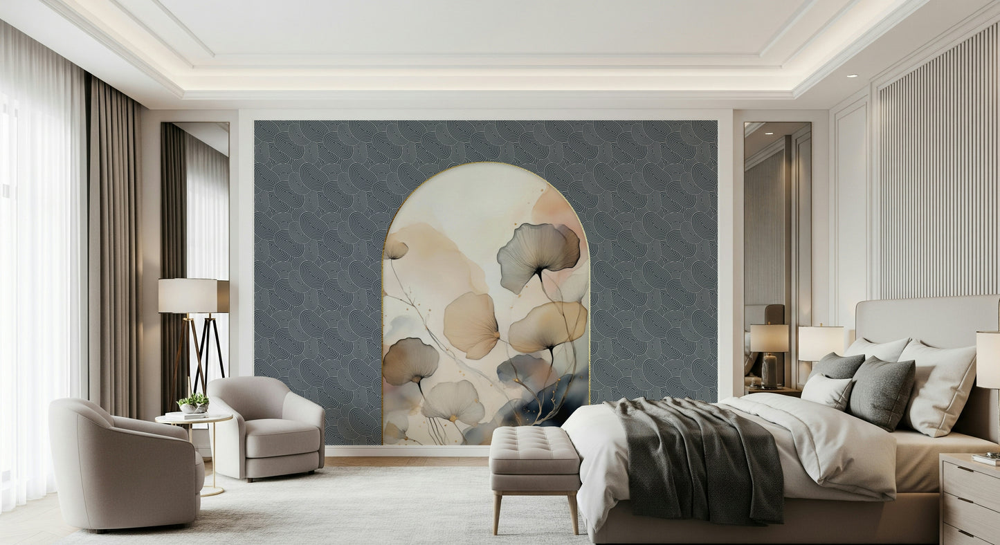 Elegant Floral Archway Wall Mural