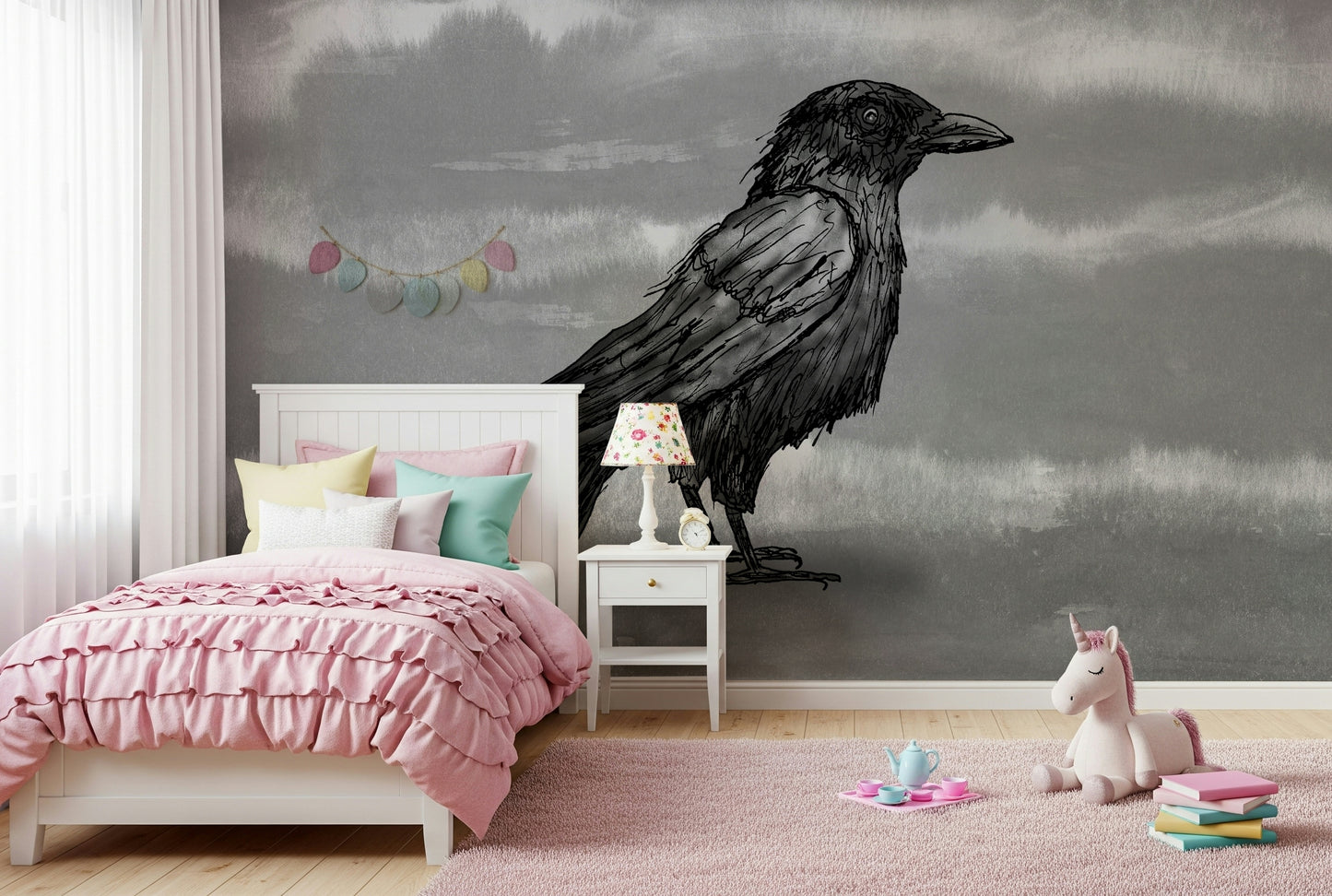 Mr Crow Wall Mural