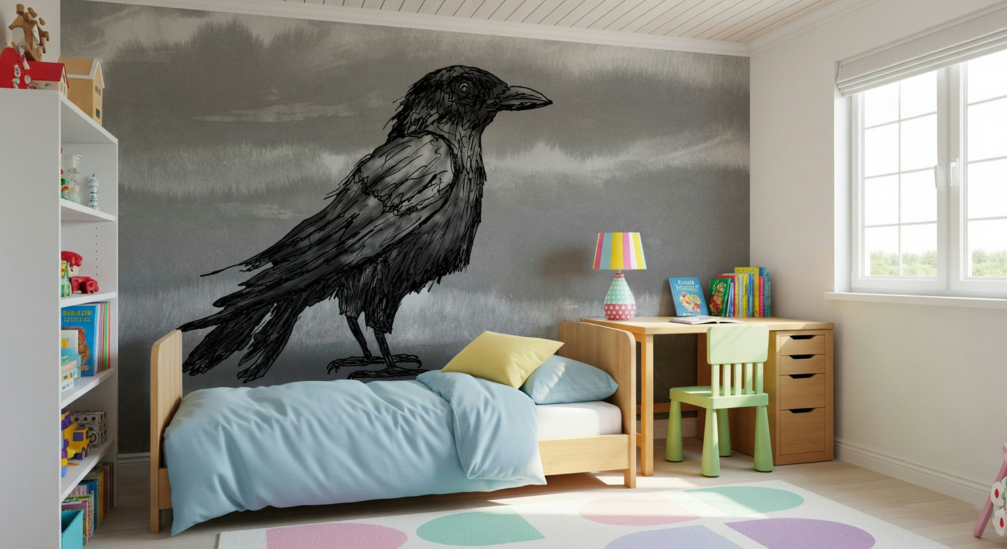 Mr Crow Wall Mural